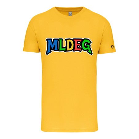 T-Shirt MLDEG jaune marquage torse